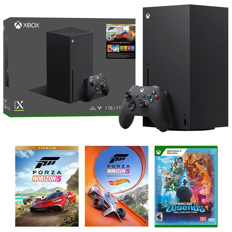 Microsoft Xbox Series X 1TB SSD Forza Horizon 5 Bundle w/ Microsoft Minecraft Legends