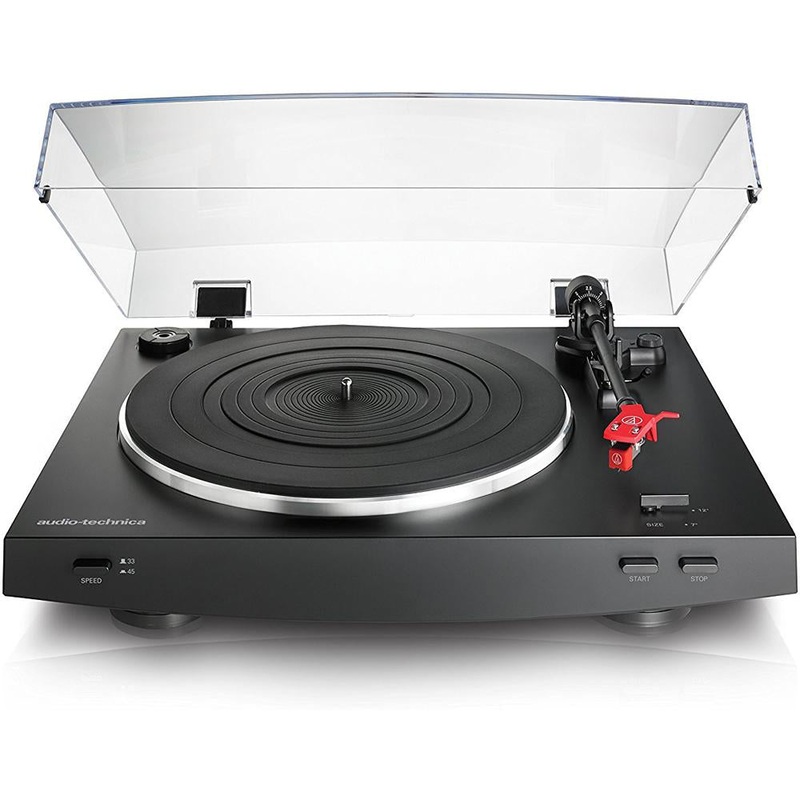 Audio-Technica AT-LP3BK Fully Automatic Belt-Drive Stereo Turntable,White REFURBISHED