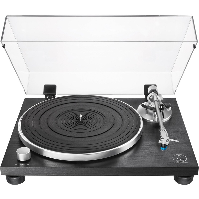 Audio-Technica AT-LPW30BKR Fully Manual Belt-Drive Turntable