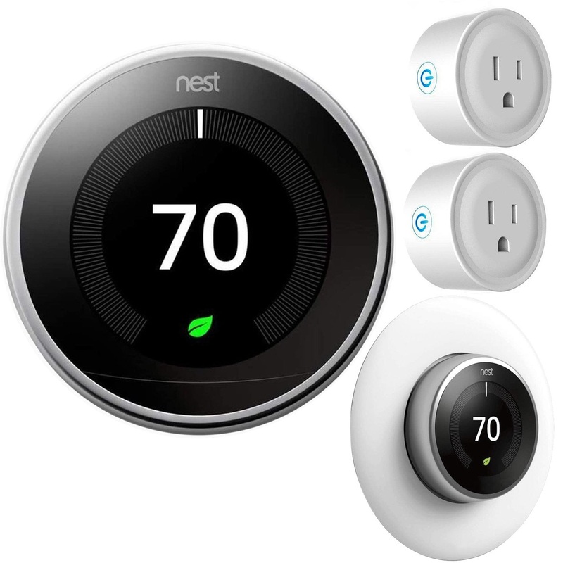 Google Nest Learning Smart Thermostat Gen3 Polished Steel T3019US Essential Kit
