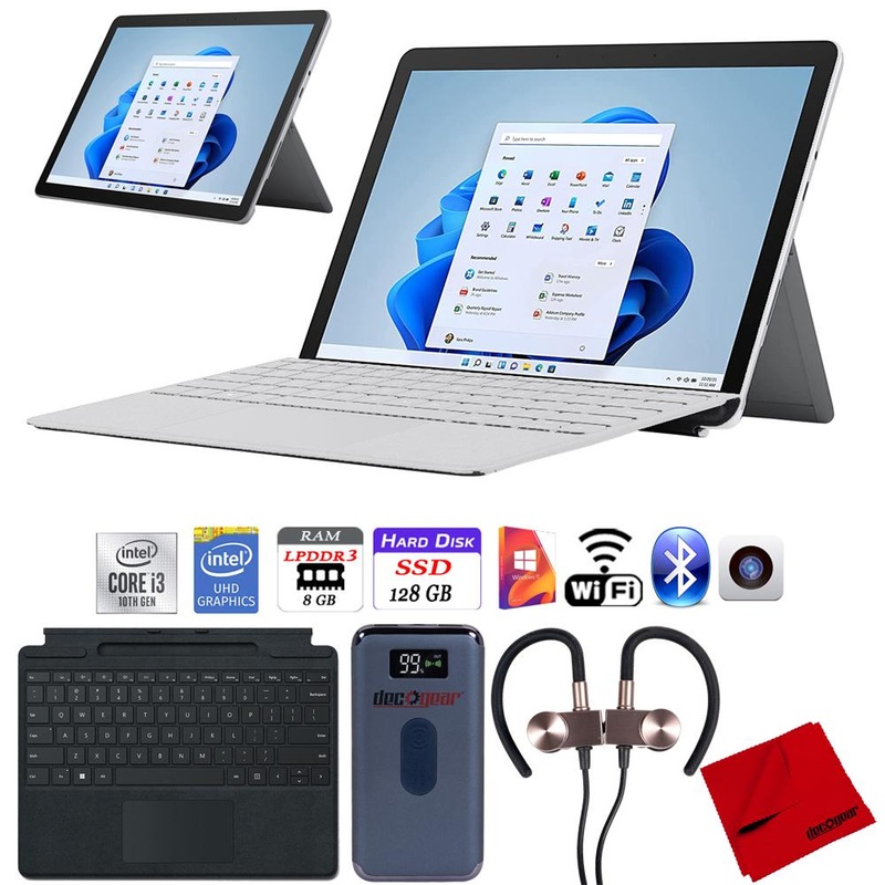 Microsoft Surface Go 3 10.5" Intel i3-10100Y 8GB/128GB Tablet + Type Cover Keyboard Bundle