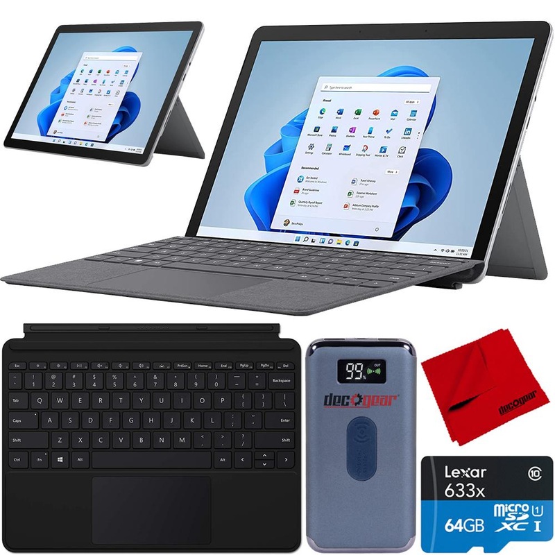 Microsoft Surface Go 3 10.5" Intel Pentium Gold 8GB RAM Tablet +Type Cover Keyboard Bundle