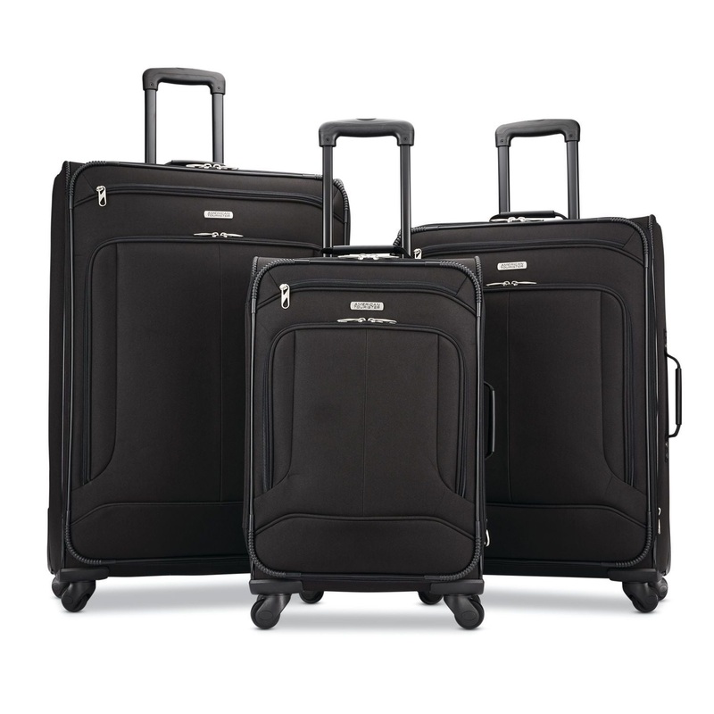 American Tourister Pop Max 3 Piece Luggage Spinner Set - 29/25/21(Black)(115358-1041)