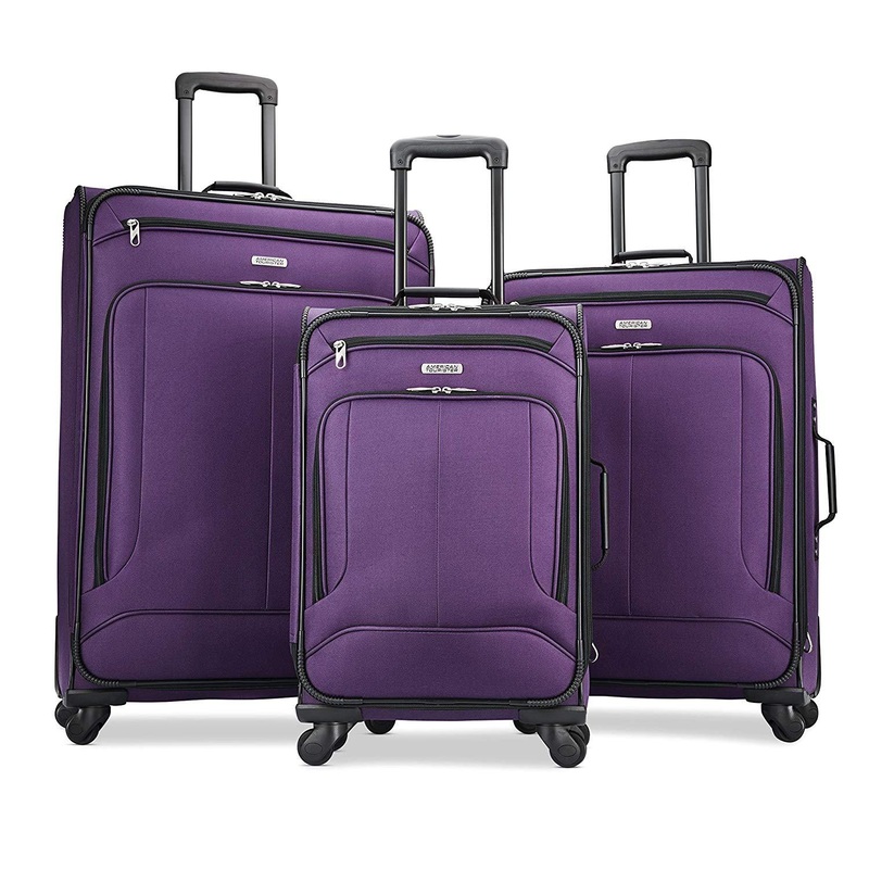 American Tourister Pop Max 3 Piece Luggage Spinner Set - 29/25/21(Purple)(115358-1717)