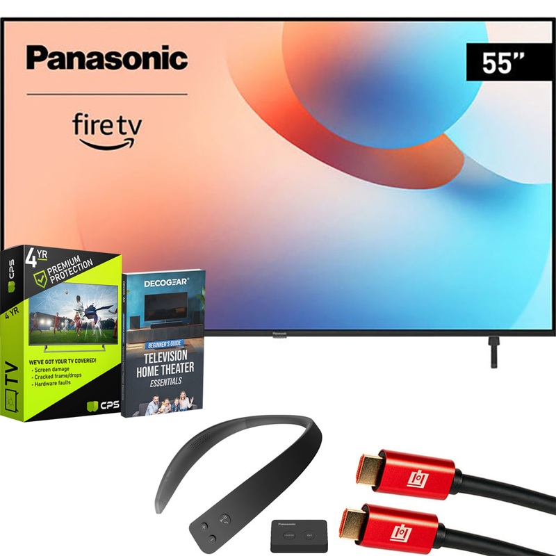 Panasonic W95 65" Mini LED 4K UHD Smart Fire TV (2024) + WN10 Neck Speaker Bundle