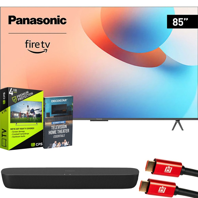 Panasonic W95 85" Mini LED 4K UHD Smart Fire TV (2024) + HTB200 Compact Soundbar Bundle