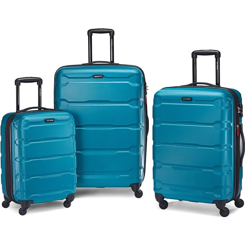 Samsonite Omni PC 3 Piece Set Spinner 20/24/28 Caribbean Blue - Open Box