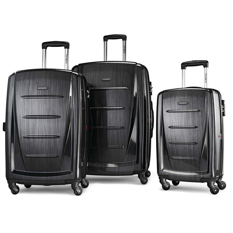 Samsonite Winfield 2 Fashion Hardside 3 Piece Spinner Set - Brushed Anthracite