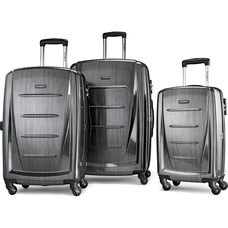 Samsonite Winfield 2 Fashion Hardside 3 Piece Spinner Set - Charcoal (56847-1174)