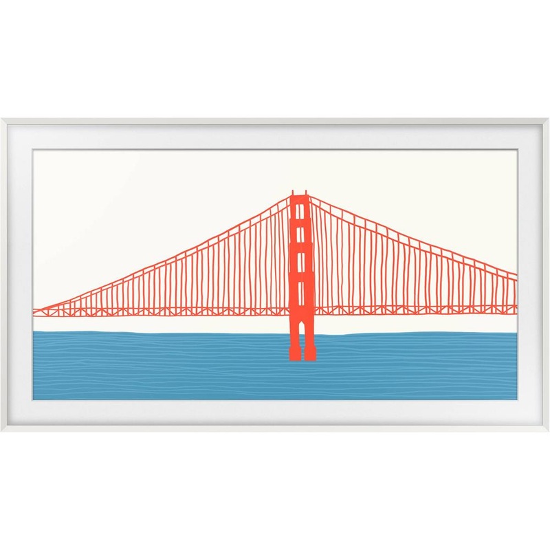 Samsung 65" The Frame Customizable Bezel - Beveled White VG-SCFA65WTCZA