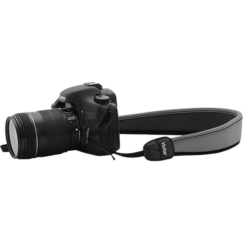 Vivitar Neoprene SLR Camera Adjustable Neck/Shoulder Strap, Gray - viv-slr-stp-gry Smartphone