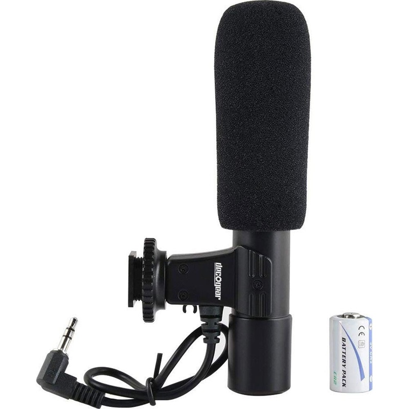 Deco Gear Universal Mini Condenser Shotgun Microphone - MCSM100BK - Open Box