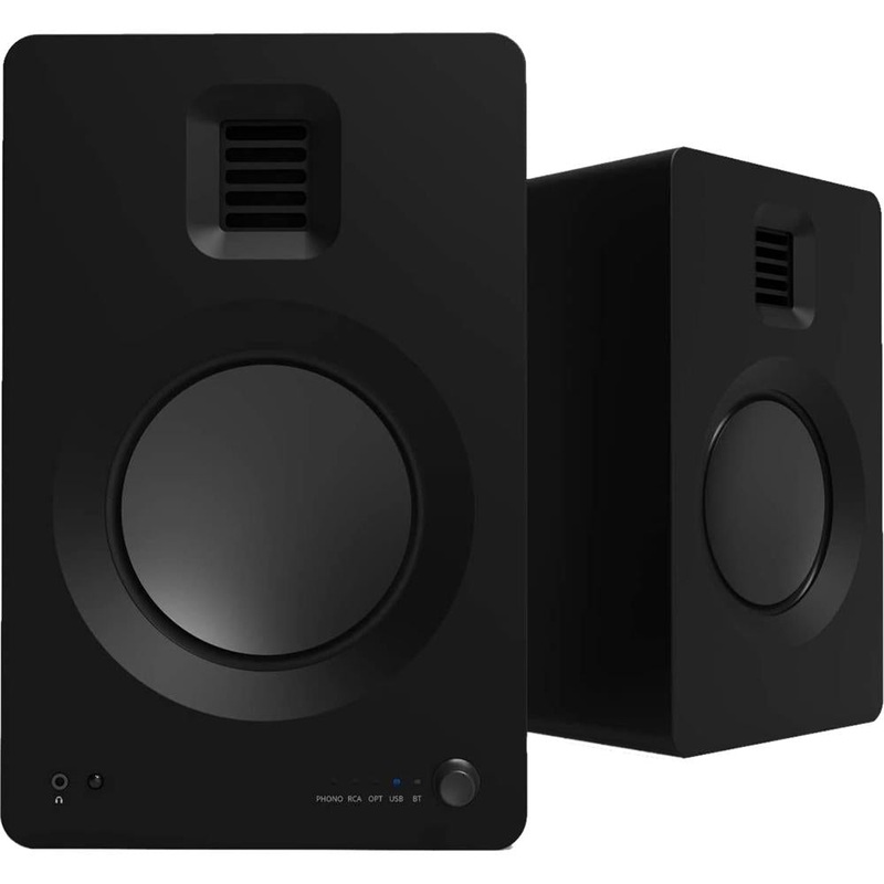 Kanto TUK Premium Bluetooth Powered Speakers Matte Black / Noir - with RCA cable