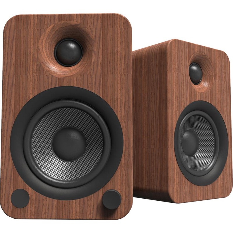 Kanto YU4WALNUT Bluetooth Powered Speakers Walnut/Noyer