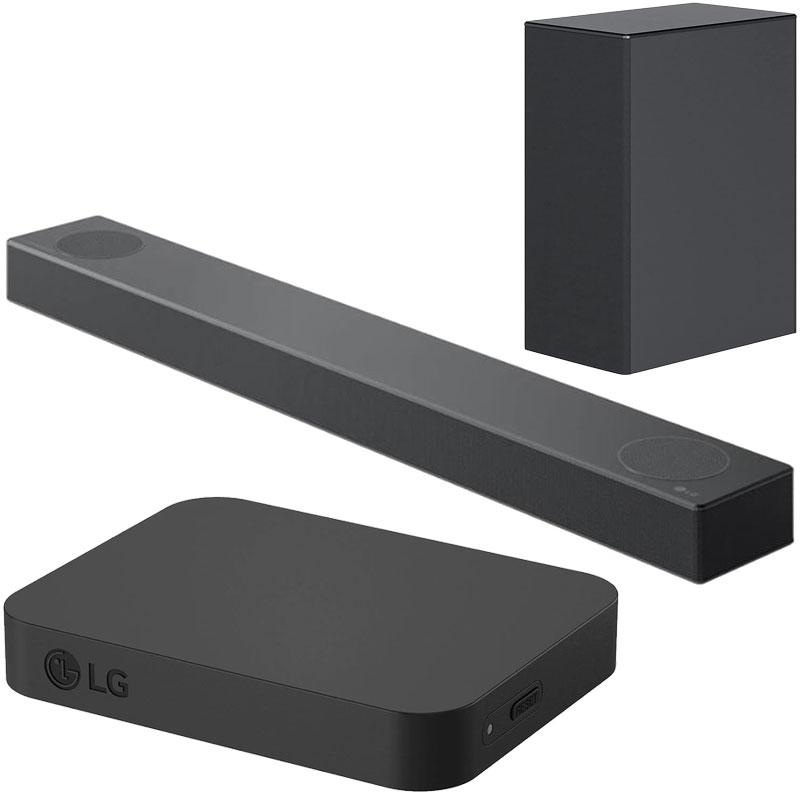 LG S75Q 3.1.2 ch Audio Sound Bar Bundle with Wowcast WTP3 Wireless Dongle