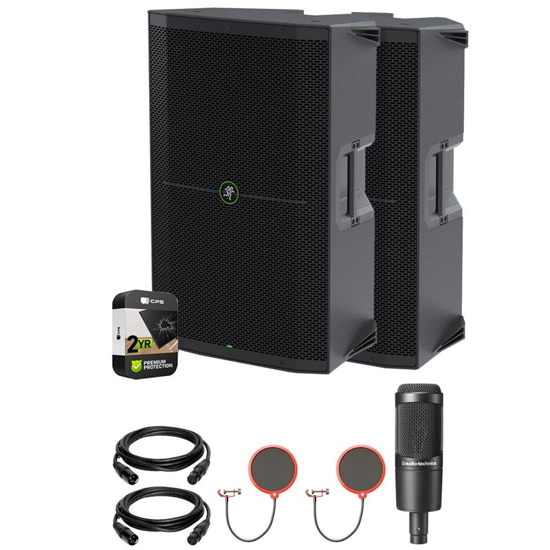 Mackie 15" 1400W Enhanced Powered Loudspeaker (2-Pack) + 2 Year Protection Pack