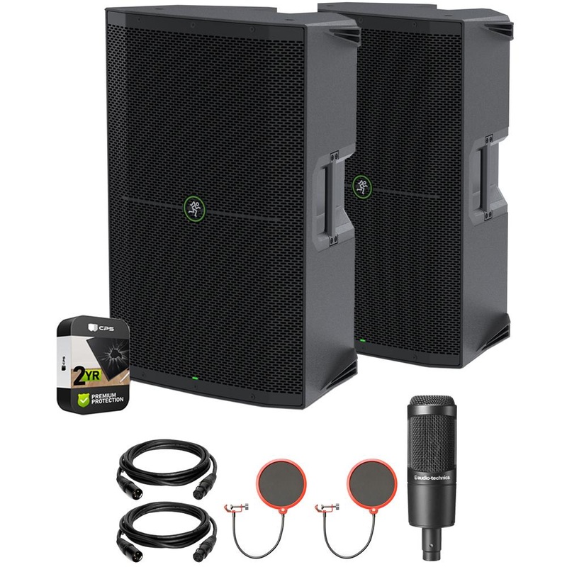 Mackie 15" 1400W Powered Loudspeaker (2-Pack) + 2 Year Protection Pack