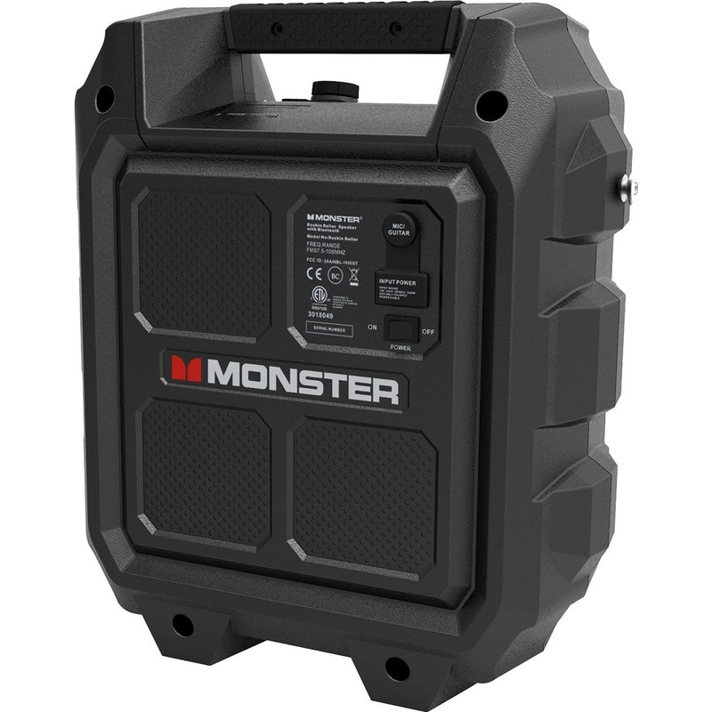 Monster Rockin' Roller Mini Portable Speaker, 60W, Bluetooth (MNNMD)