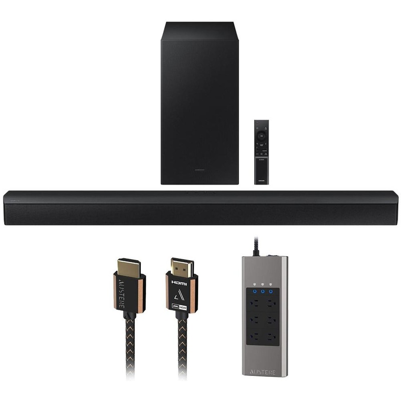 Samsung 2.1 ch Soundbar with Dolby Audio 2022 with HDMI Bundle