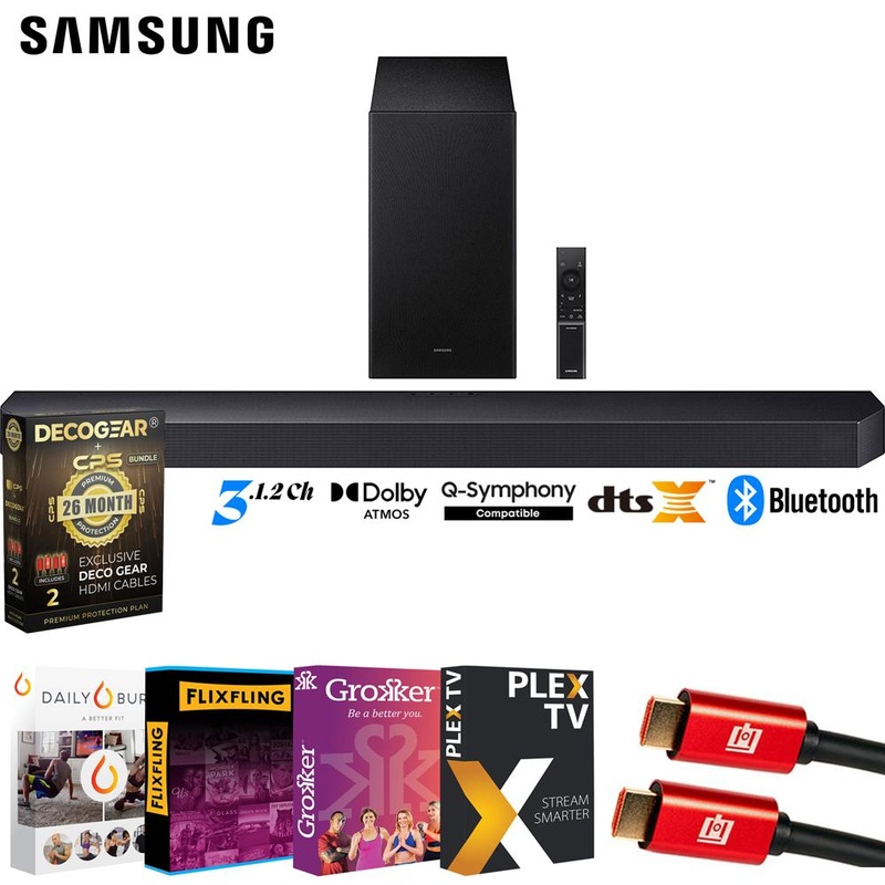Samsung HW-Q600F 3.1.2ch Soundbar and Subwoofer (2025) + 26 Months Protection Bundle