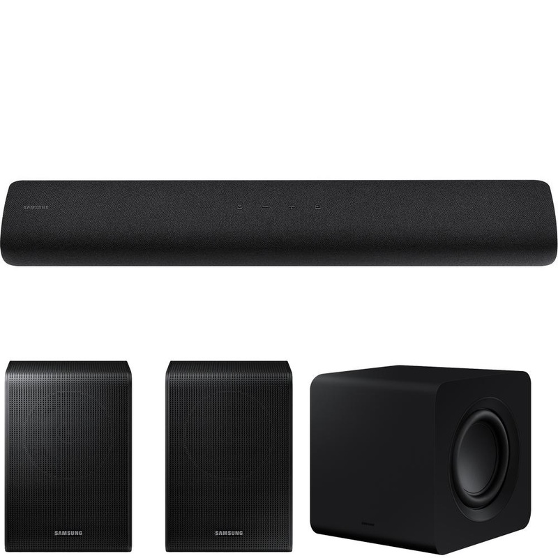Samsung HW-S40T 2.0ch All-in-One Soundbar 2020+ Premium Woofer + Speaker Bundle