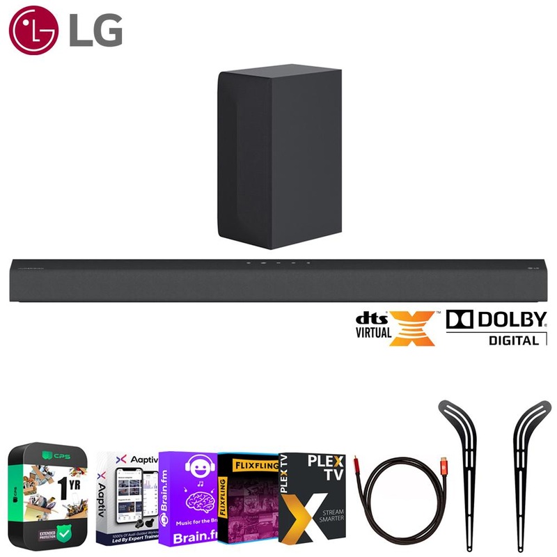 LG S65Q 3.1 Ch High Res Audio Sound Bar 2022 + 1 Year Extended Warranty