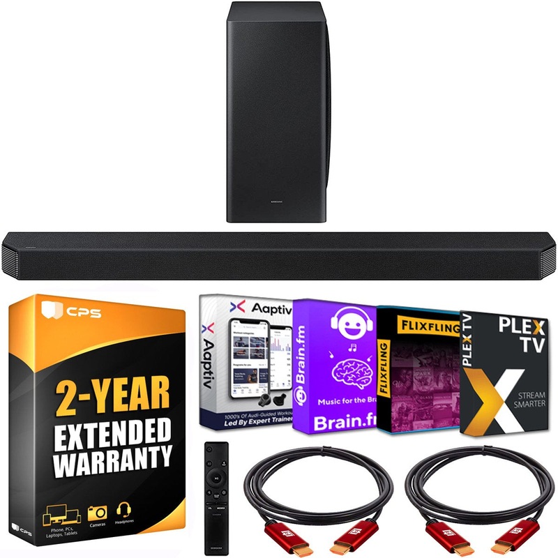 Samsung HW-Q900A 7.1.2ch Soundbar Dolby Atmos / DTS:X with Subwoofer + Warranty Bundle
