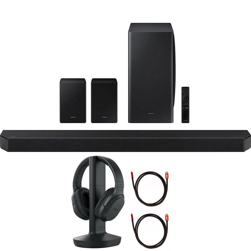 Samsung HW-Q950A 11.1.4ch Dolby Atmos Soundbar + Sony RF400 Headphones + 2x HDMI Cables