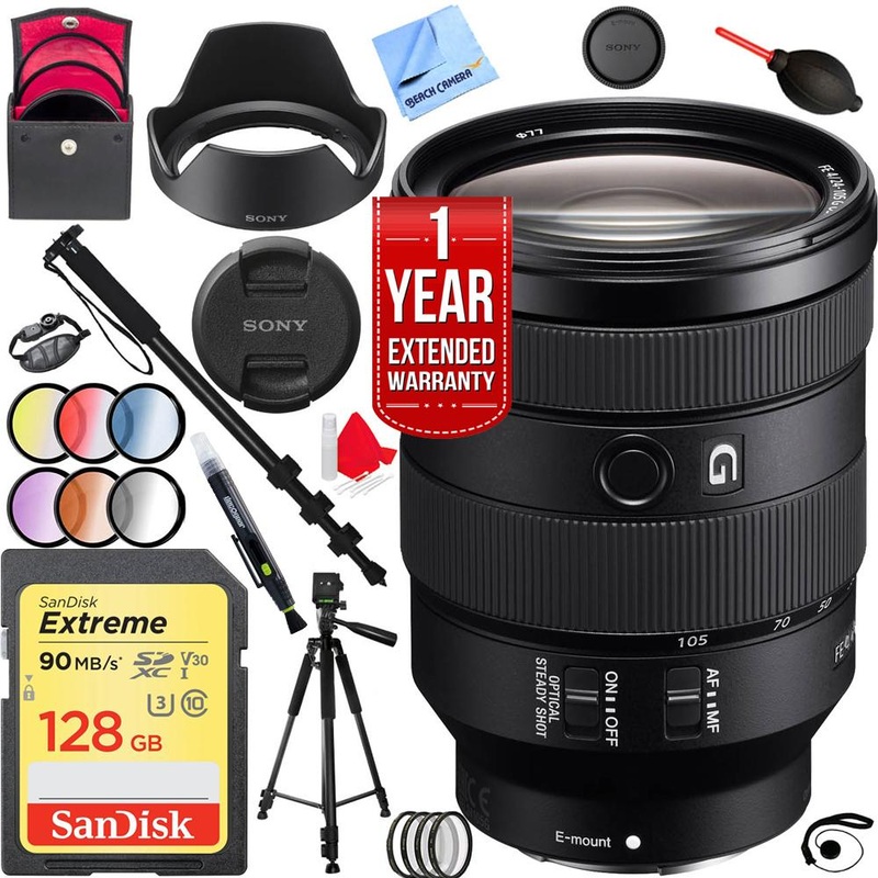 Sony SEL24105G FE 24-105mm F4 G OSS E-Mount Full-Frame Zoom Lens 128GB Kit