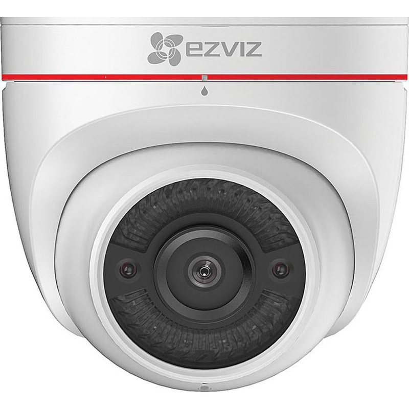 EZVIZ C4W 1080p Outdoor Wi-Fi Turret Camera w/Alarm and Strobe Light - Open Box