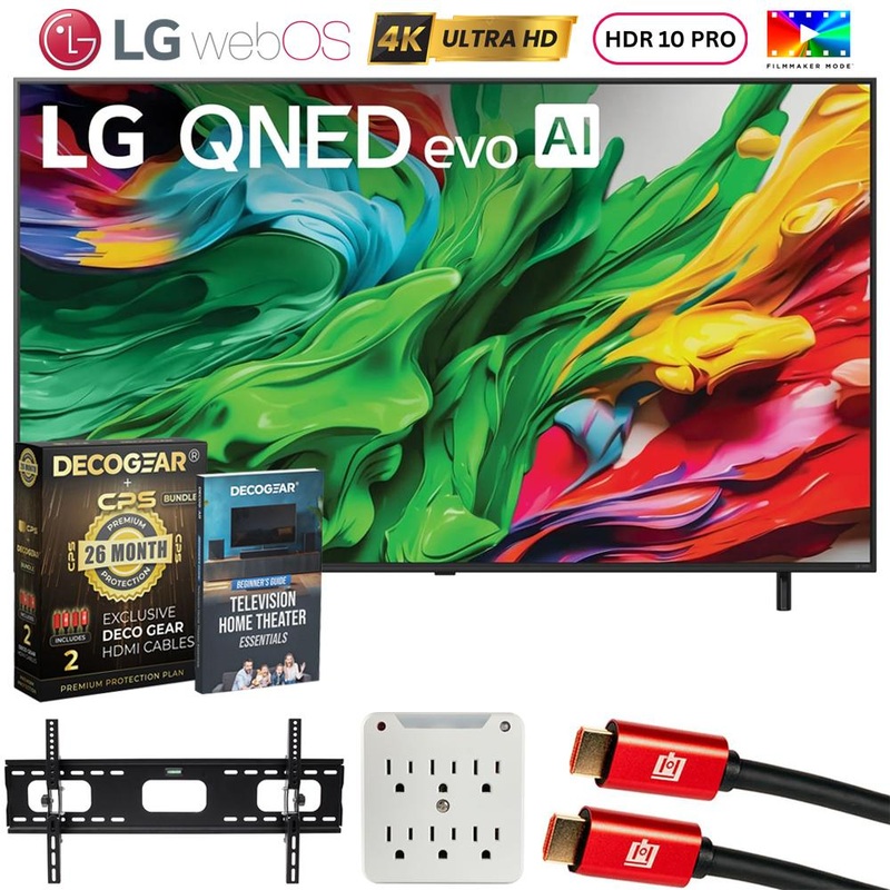LG 65" QNED AI 4K QNED85A Series Smart TV (2025) w/ Extended Protection Plan