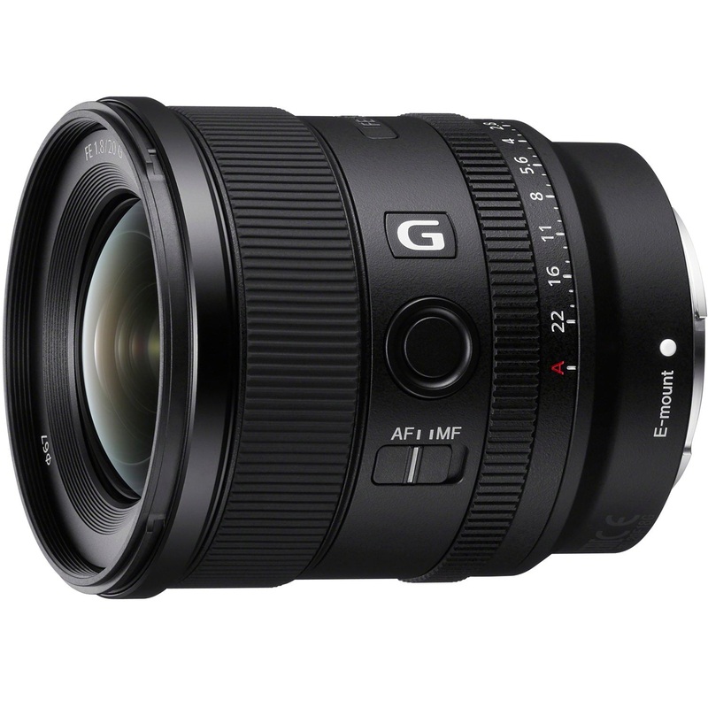 Sony FE 20mm F1.8 G Full Frame Large Aperture Ultra Wide Angle G Lens (Open Box)