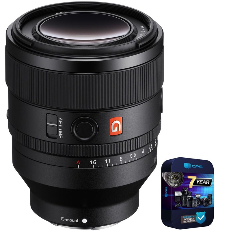Sony FE 50mm F1.2 GM Full Frame G Master Lens for E-Mount + 7 Year Protection Pack