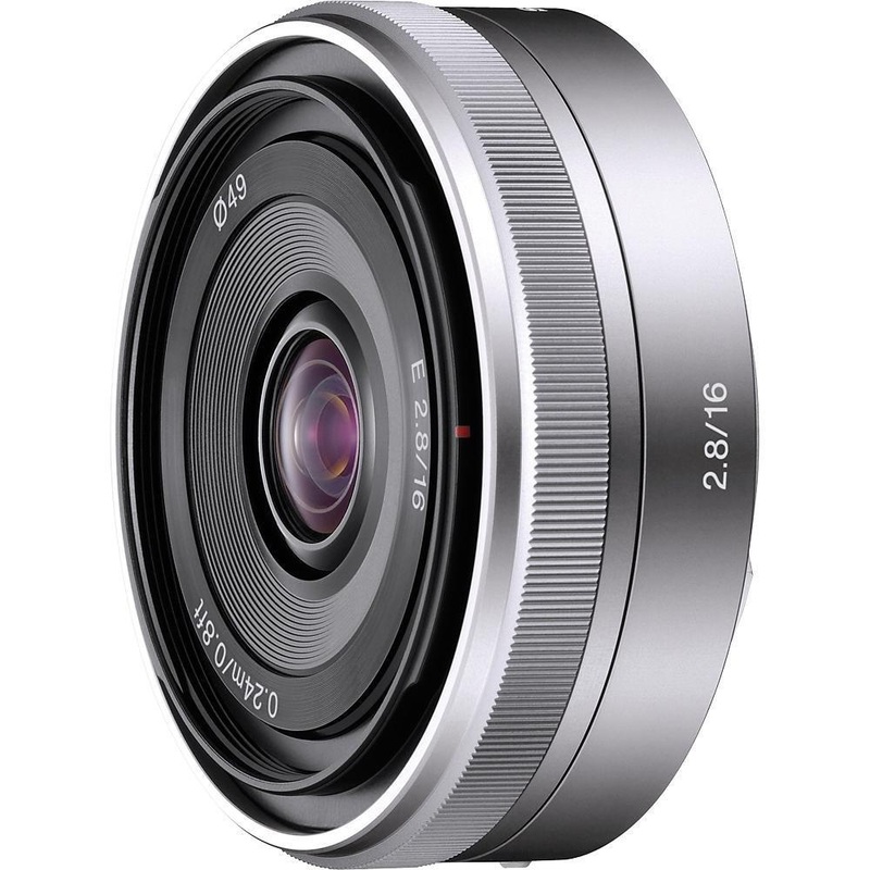Sony SEL16F28 - 16mm f/2.8 Wide-Angle Lens for NEX Series Cameras - Open Box