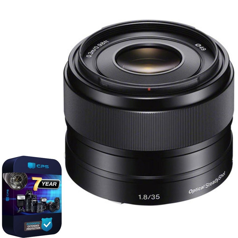Sony SEL35F18 - 35mm f/1.8 Prime Fixed E-Mount Lens + 7 Year Protection Plan