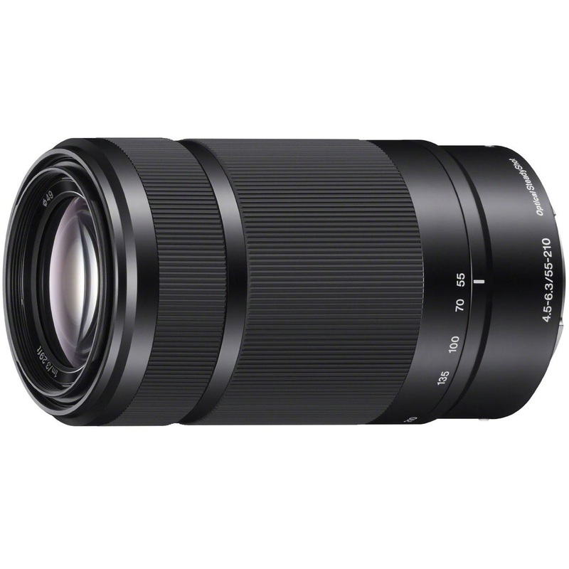 Sony SEL55210 55-210mm Zoom E-Mount Lens, Black (Open Box)