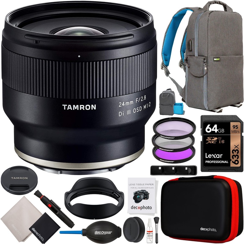 Tamron 24mm F2.8 Di III OSD M1:2 Lens F051 for Sony Full-Frame Mirrorless Emount Bundle