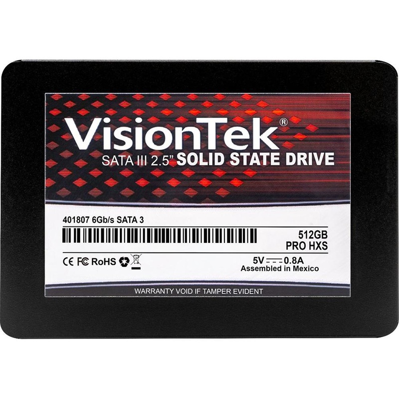 Visiontek 512GB PRO HXS 7mm 2.5" SSD Internal Computer Memory & Storage - 901297