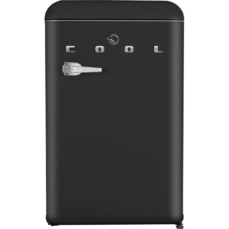 Commercial Cool Retro 4.4 cu. ft. Freestanding Mini Fridge, Black (CCRR4ALB)