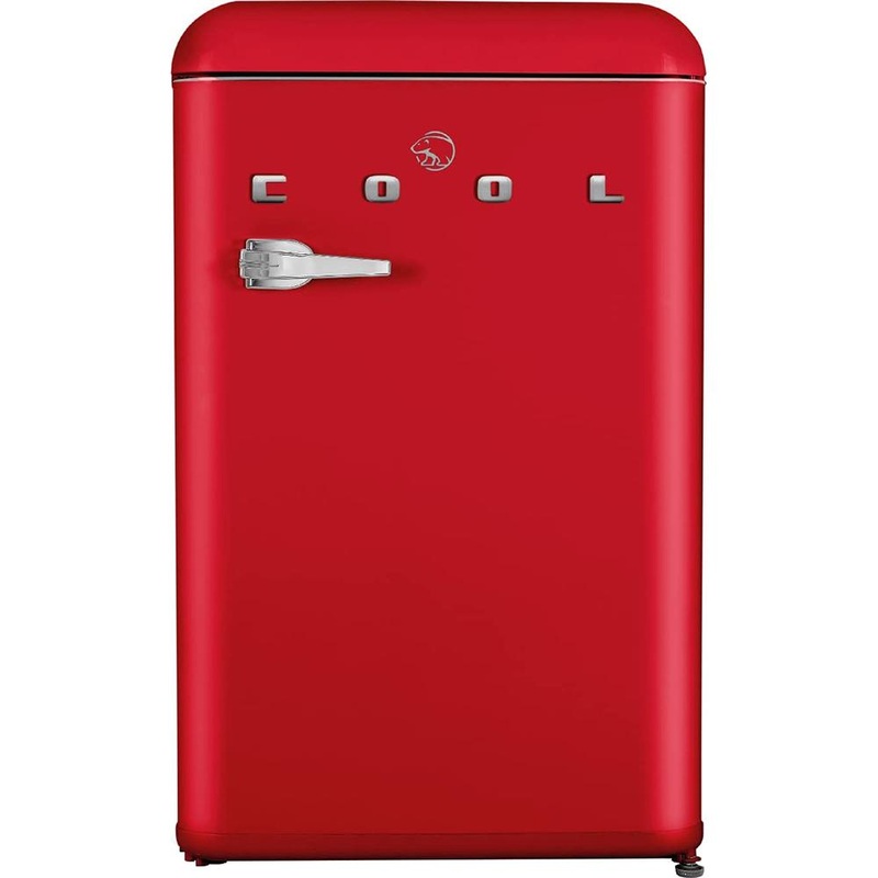 Commercial Cool Retro 4 cu. ft. Mini Fridge with Freezer, Red (CCRR4LR)