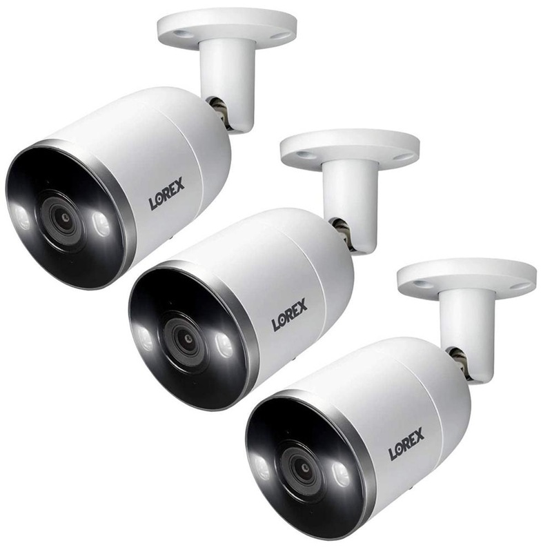 Lorex 4K Ultra HD Smart Deterrence IP Camera with Motion Detection Plus 3 Pack