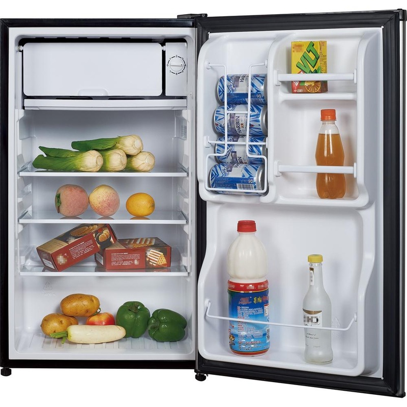 Magic Chef MCBR350S2 3.5 Cu. Ft. Mini Refrigerator with Freezer, Stainless Steel - Open Box