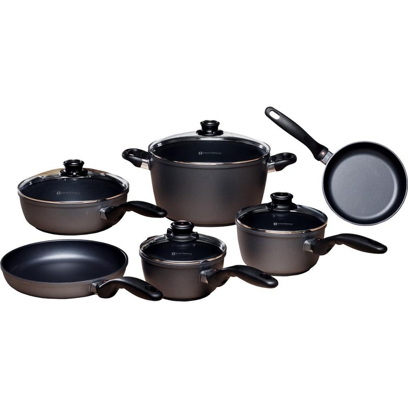 Swiss Diamond 10 Piece Set: Ultimate Kitchen Kit -6010-OPEN BOX