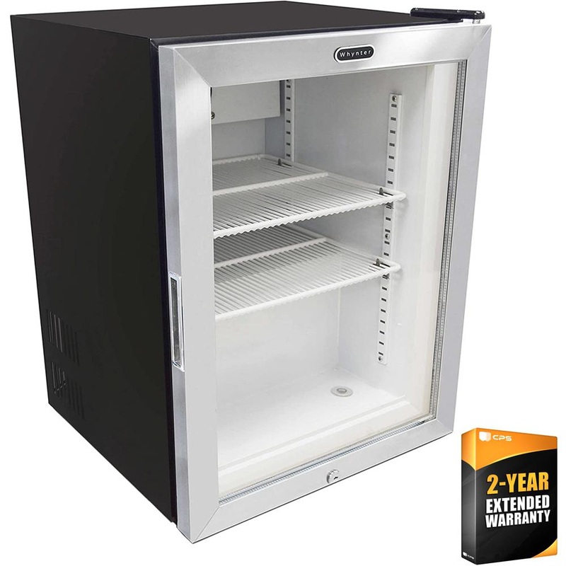 Whynter Countertop Reach-In 1.8 cu ft Freezer w/ Display Glass Door + 2 Yr Warranty
