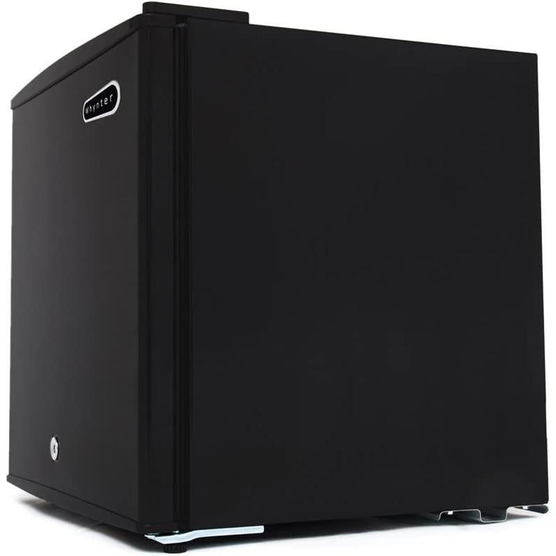 Whynter Mini Upright Freezer with Lock, Black Stainless Steel (CUF-110B)