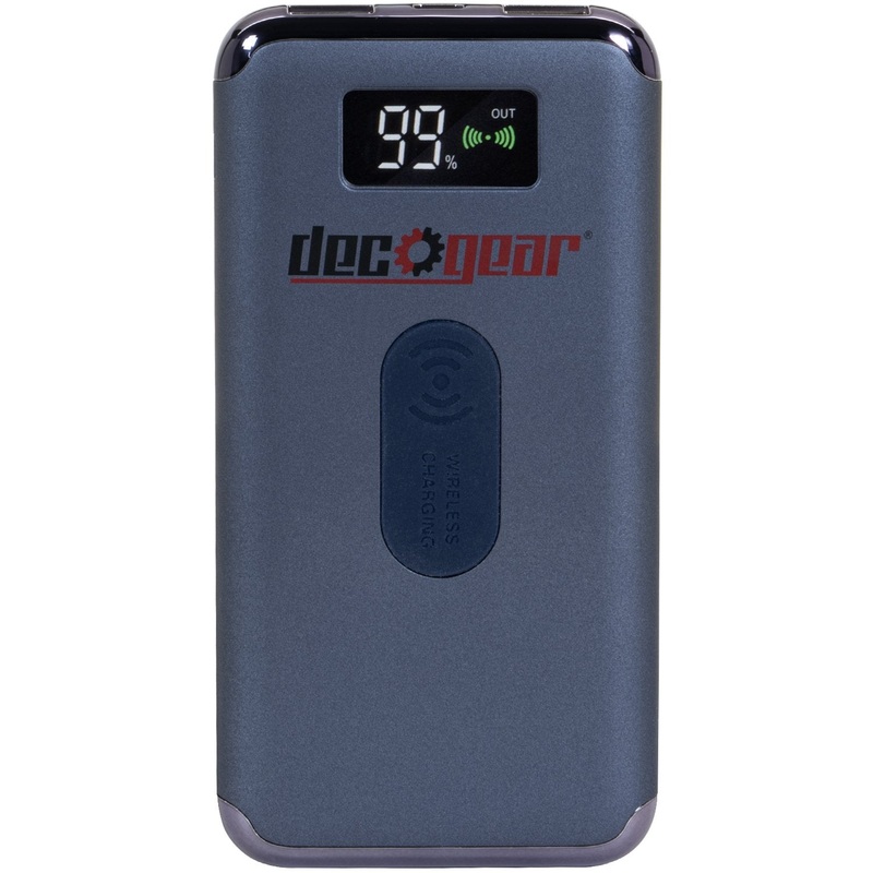 Deco Gear Power Bank 8000 mAh Digital Display with Wireless Device Charging