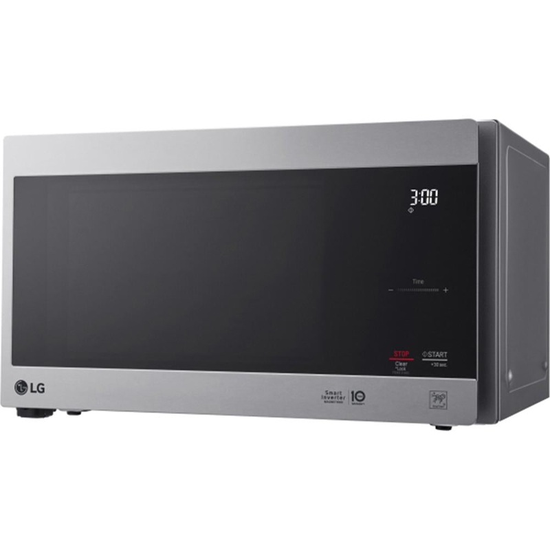 LG 0.9 Cu. Ft. NeoChef Countertop Microwave in Stainless Steel -open box