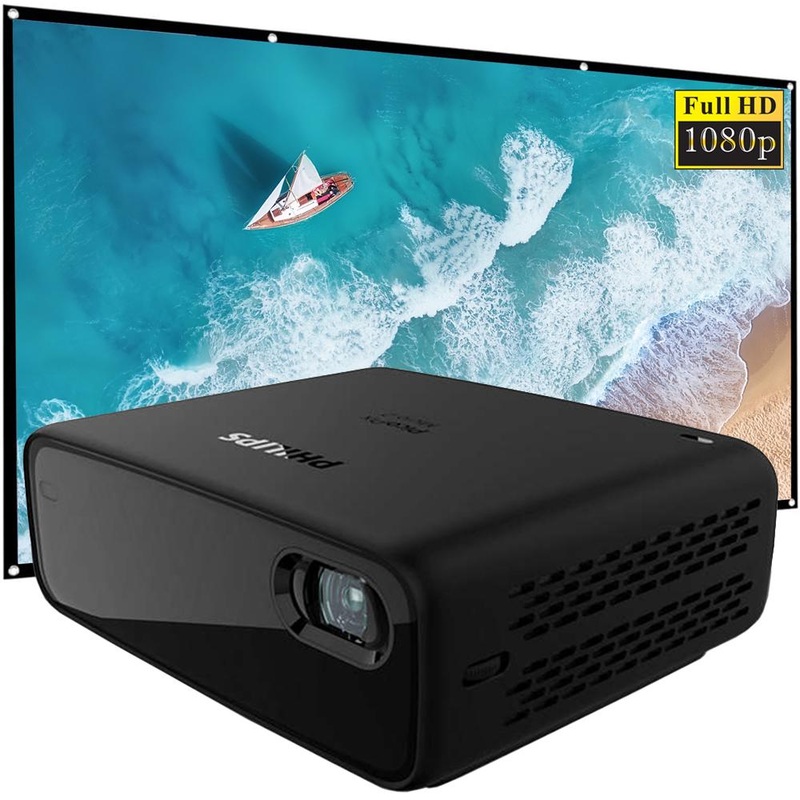 Philips PPX340/INT PicoPix Micro 2 Portable Projector w/ 120" Projector Screen