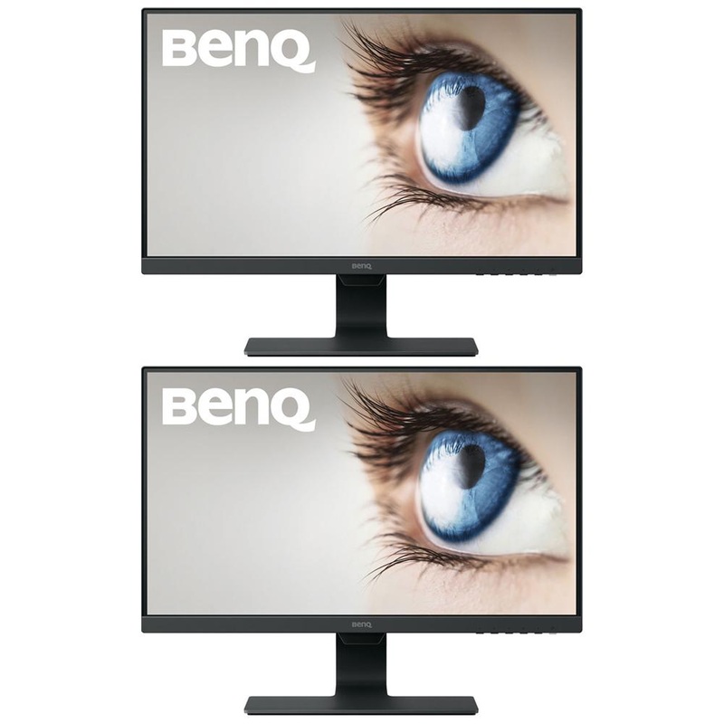BenQ 27" Full HD IPS Slim Bezel Widescreen Monitor Built-in Speakers 2 Pack