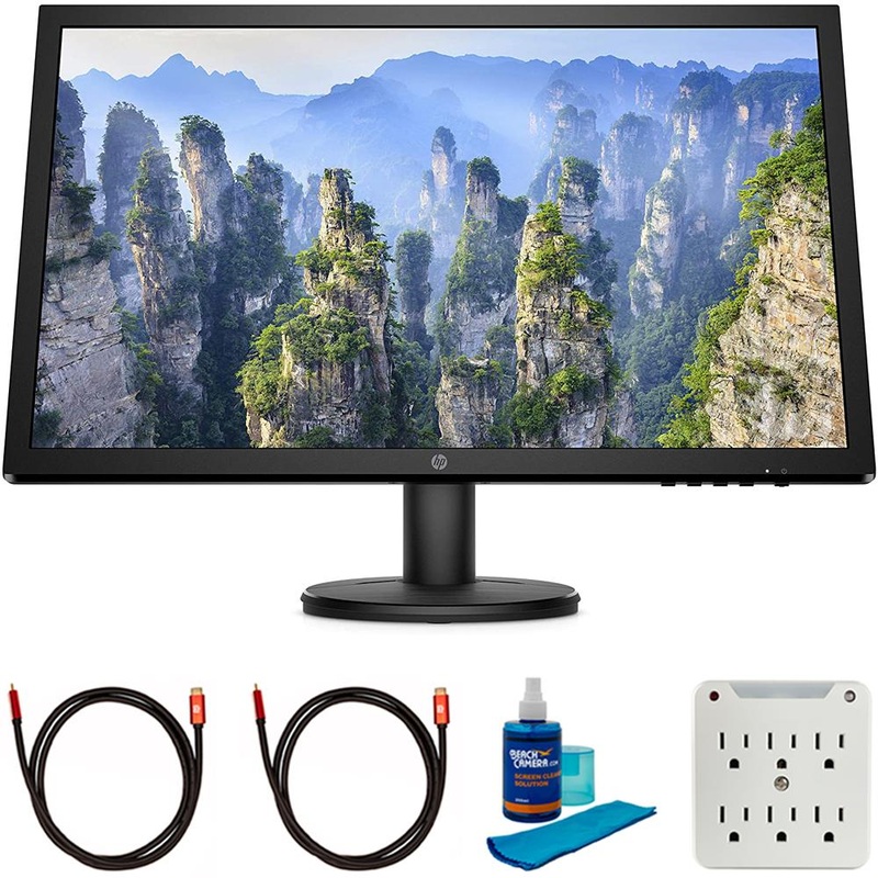 Hewlett Packard 24 inch FHD 75Hz PC Monitor with FreeSync + Cleaning Bundle